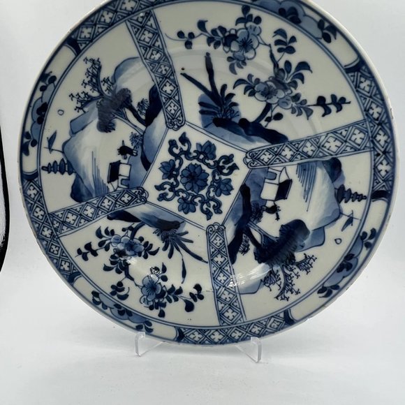 China Kangxi period blue & white plate circa 1710-1720 - Picture 3 of 10